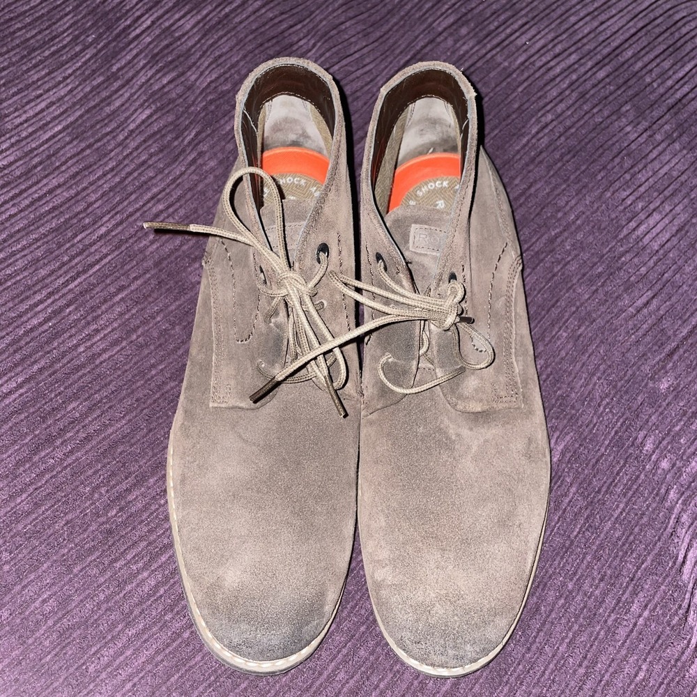 Rockport Mens V81655 Essential Details II Brown Suede Chukka Boots Size 8.5 W